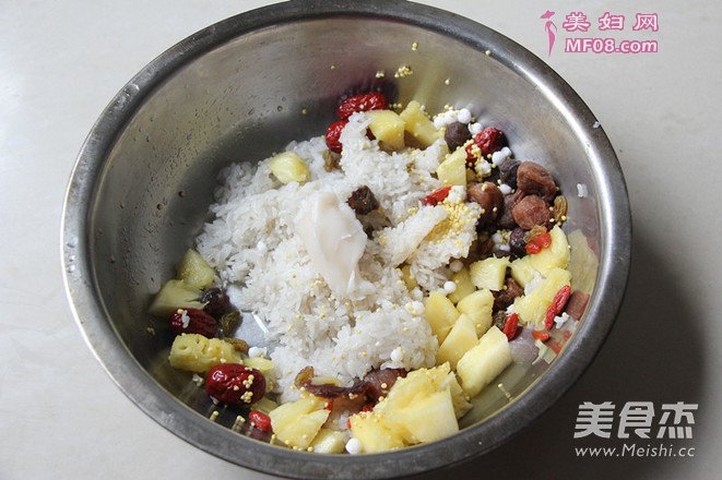 菠萝八宝饭的做法
