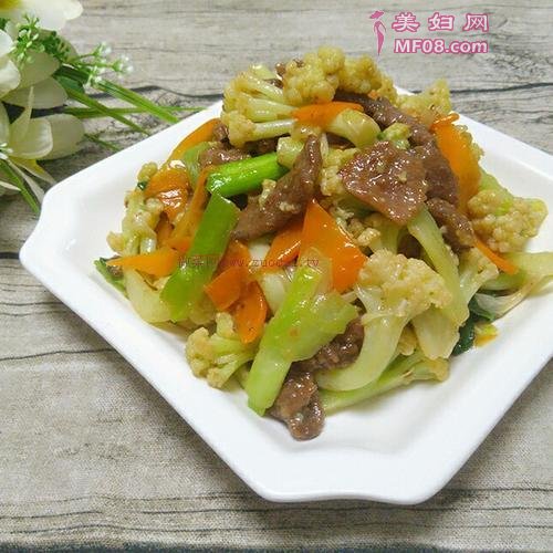花椰菜炒牛肉的做法