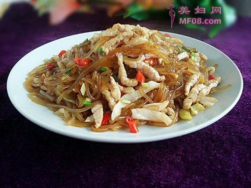 泡菜苕粉肉丝（酸辣版）的做法