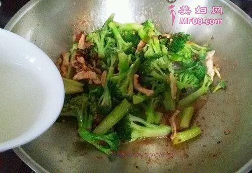  豆豉炝炒西兰花的做法