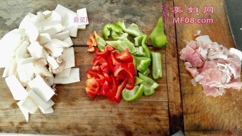 肉炒杏鲍菇的做法