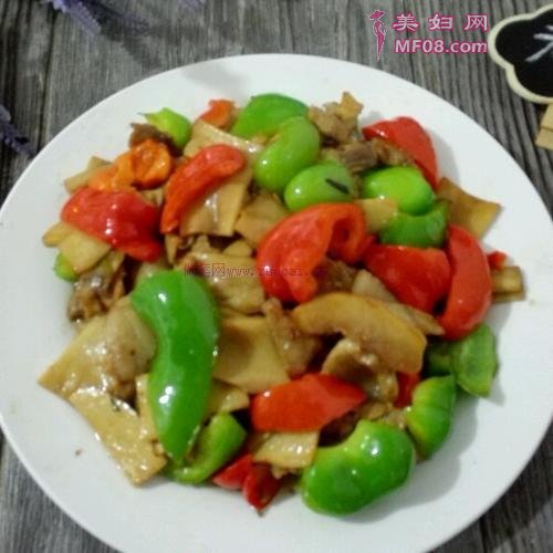 肉炒杏鲍菇的做法
