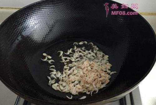 海米炒油菜的做法