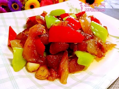 炒牛筋的做法