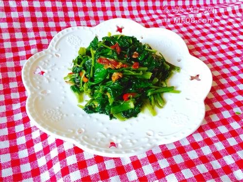 肉渣空心菜的做法