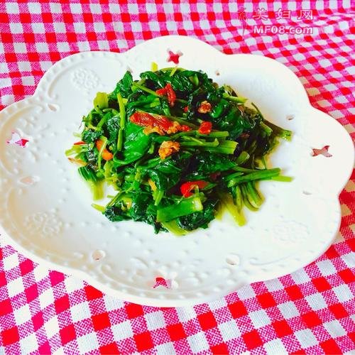 肉渣空心菜的做法