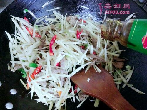 肉丝炒子姜的做法