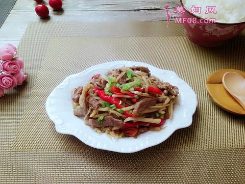肉丝炒子姜的做法