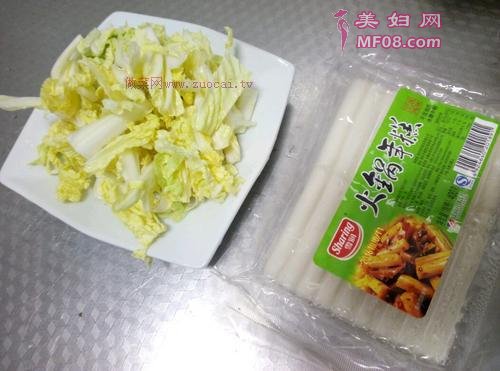 年糕土豆炖白菜的做法