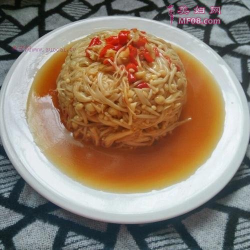 蒜蓉金针菇的做法