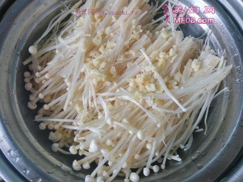 蒜蓉金针菇的做法