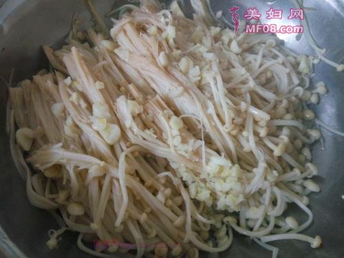 蒜蓉金针菇的做法
