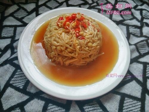 蒜蓉金针菇的做法