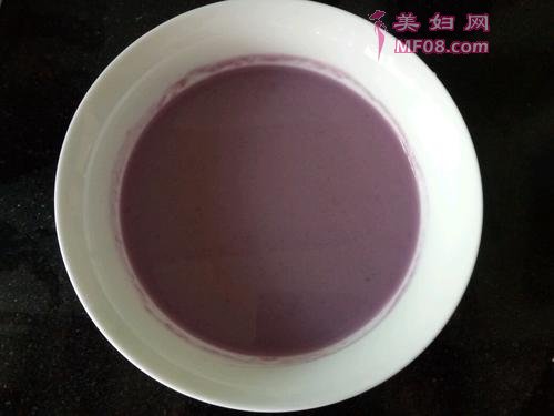 牛奶紫薯米糊的做法