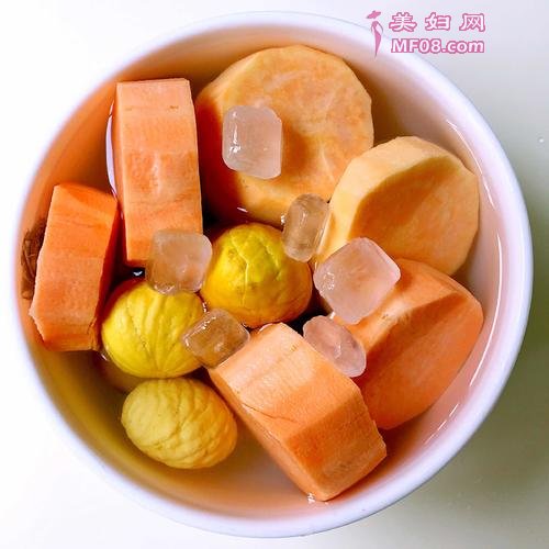 红薯栗子糖水的做法