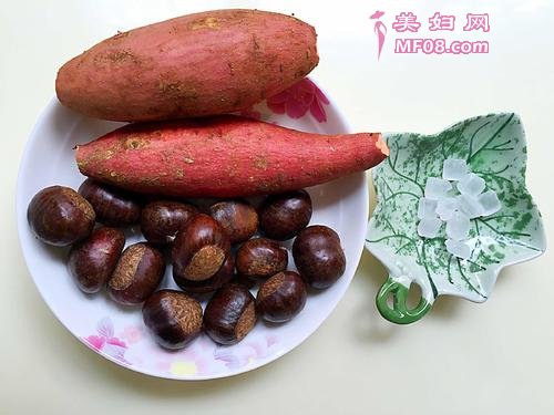 红薯栗子糖水的做法