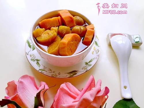 红薯栗子糖水的做法