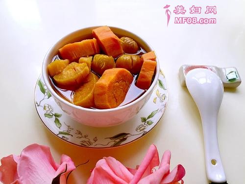 红薯栗子糖水的做法