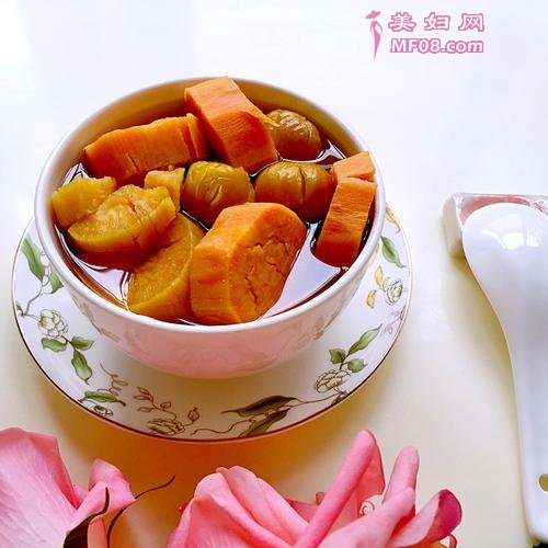 红薯栗子糖水的做法