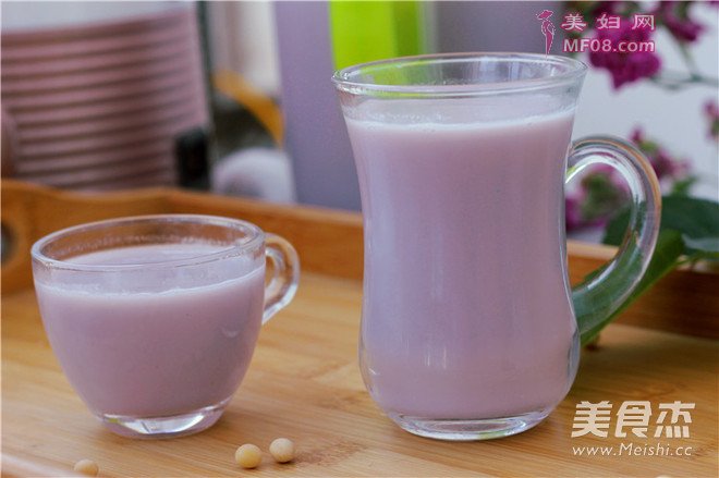 紫薯豆浆的做法