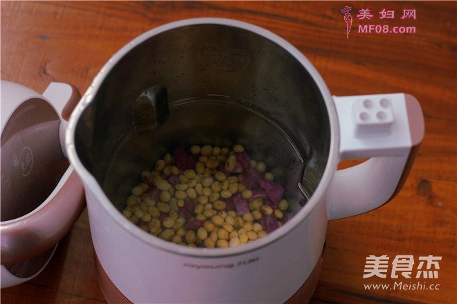 紫薯豆浆的做法