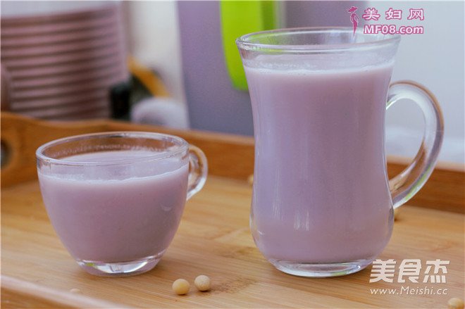 紫薯豆浆的做法