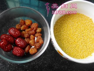 红枣桂圆小米粥