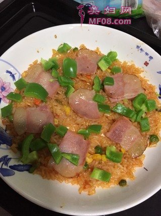 双层青椒培根焗饭