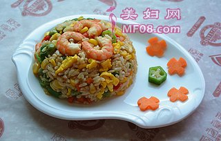 虾仁炒饭的做法步骤：8