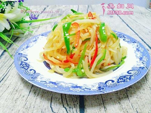 酸辣萝卜丝的做法
