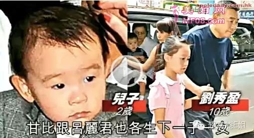 吕丽君子女样貌都跟妈妈很像，甘比子女则像足爸爸刘銮雄