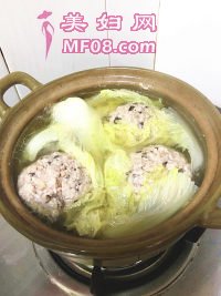 清炖香茹狮子头的做法步骤15