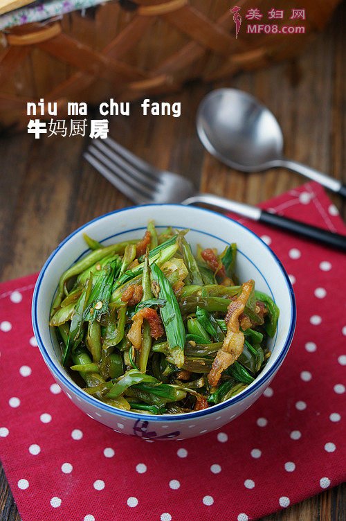 香辣豆肉炒油渣