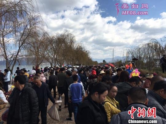 鱼市人头攒动 龙文驰 摄