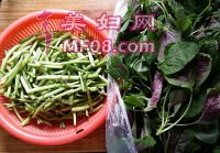 清炒苋菜梗的做法步骤3