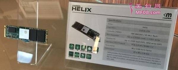 Helix 系列新品 SSD 的顺序读取可达 2.5 GB/s，顺序写入也达到了 1.1 GB/s；随机读取 232k IOPS，随机写入 185k IOPS 。当然，容量较小的型号可能无法达到如此高的参数。