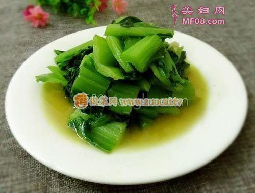炒厚叶菜的做法