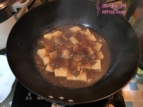 黄豆酱肉末烧豆腐的做法