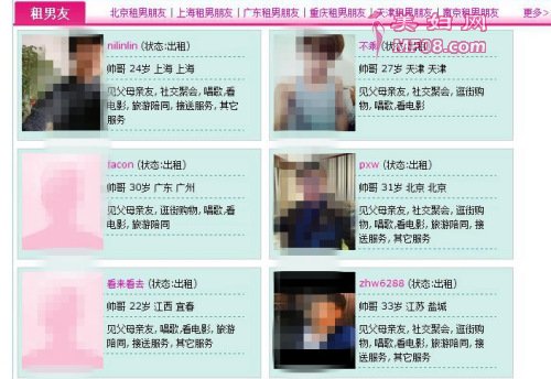 图为某租友网站的出租信息。