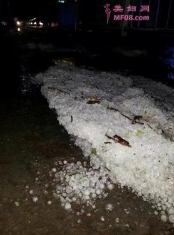 云南江城县下冰雹最大直径19毫米 部分民房受损