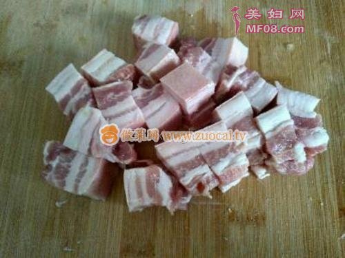 红烧肉炝西蓝花的做法