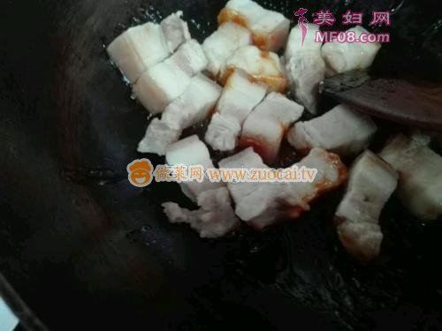 红烧肉炝西蓝花的做法