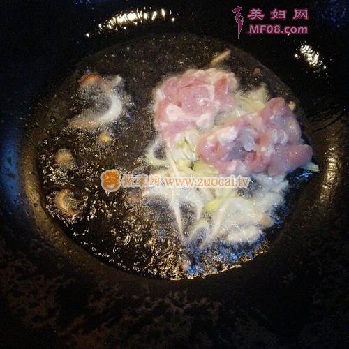 有机菜花炒肉的做法