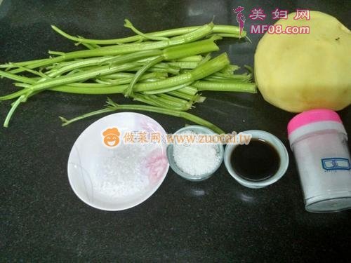 炝芹菜土豆丝的做法