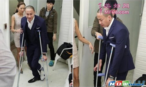 超敬业！何润东脚伤未愈，仍拍戏、代言两不误！