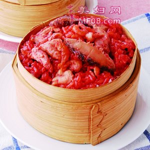 红麴鸡肉米糕