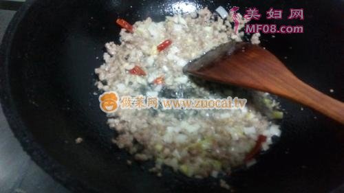 肉末小白菜的做法