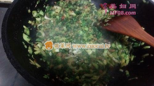 肉末小白菜的做法