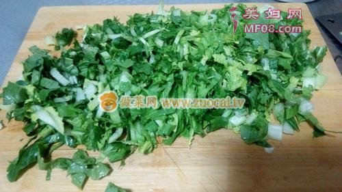 肉末小白菜的做法