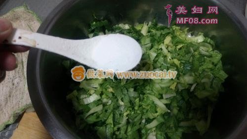 肉末小白菜的做法
